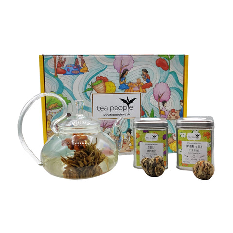 Flowering Tea Hamper - Teapot+10 Tea Balls