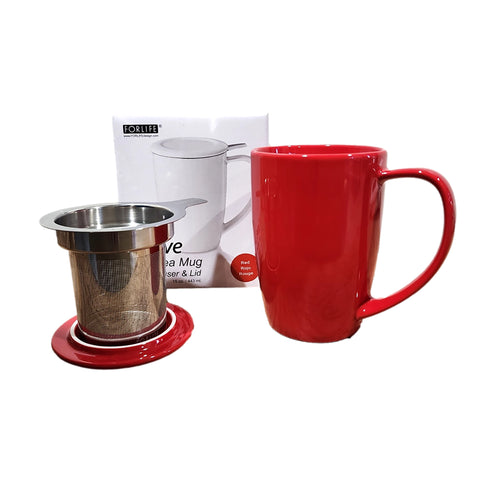 Forlife Tall Tea Mug with Infuser and Lid