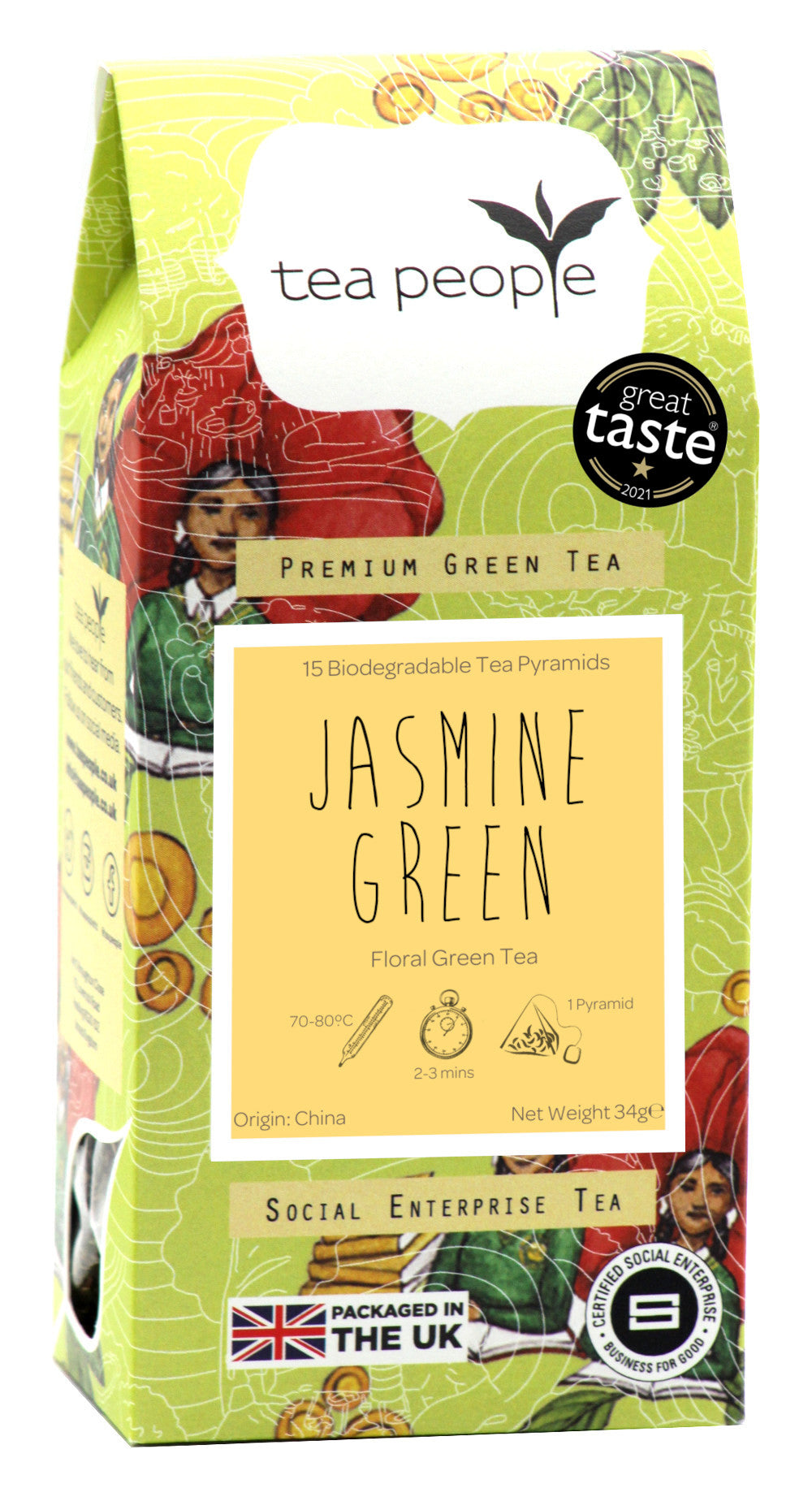 Jasmine Green - Green Tea Pyramids