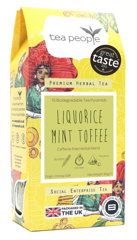Liquorice Mint Toffee - Herbal Tea Pyramids