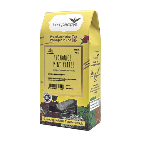 Liquorice Mint Toffee - Herbal Tea Pyramids