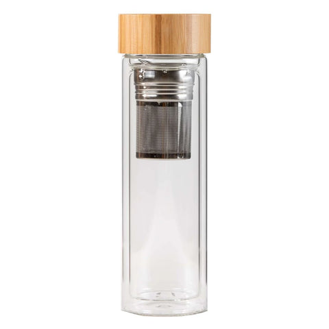 Portable Glass Bottle with Infuser 350ml