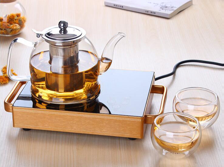 1.2l Clear Glass Teapot