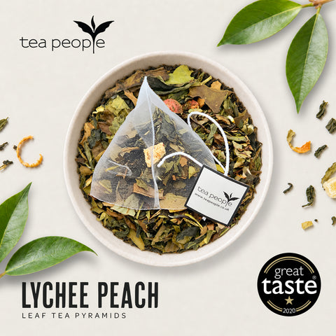Lychee Peach - Leaf Tea Pyramids