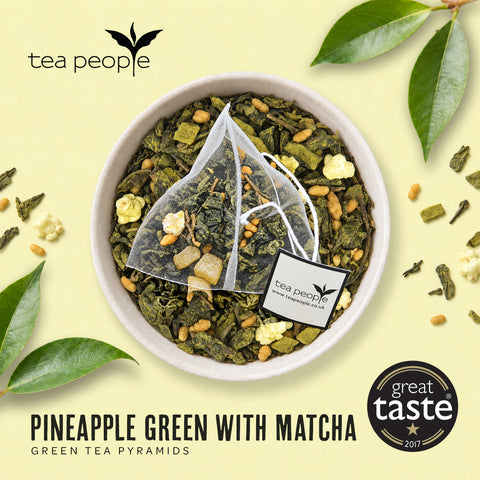 Pineapple Green with Matcha - Green Tea Pyramids
