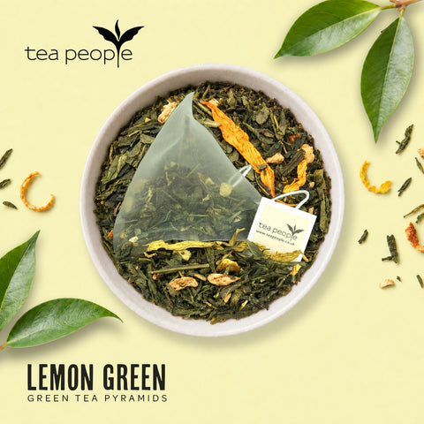 Lemon Green - Green Tea Pyramids