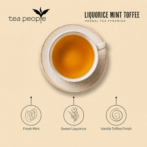Liquorice Mint Toffee - Herbal Tea Pyramids