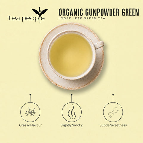 Organic Gunpowder Green - Loose Green Tea