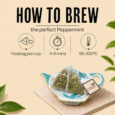 Peppermint Tea - Herbal Tea Pyramids