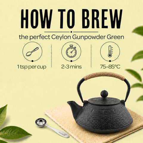 Ceylon Gunpowder Green - Loose Green Tea
