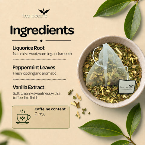 Liquorice Mint Toffee - Herbal Tea Pyramids