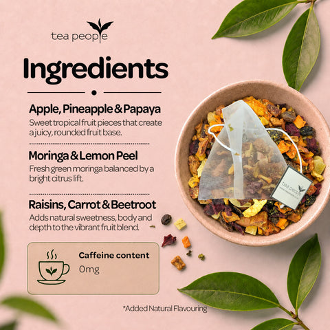 Moringa Passion Fruit - Fruit Tea Pyramids