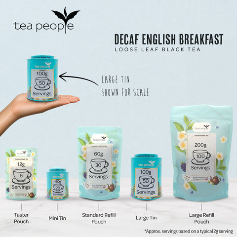Decaf English Breakfast - Loose Black Leaf Tea