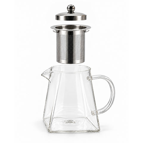 700ml Square Glass teapot with SS Infuser