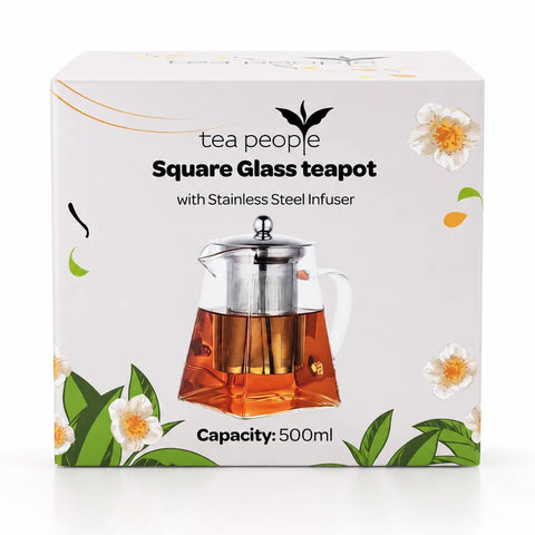 500ml Square Glass teapot with SS Infuser