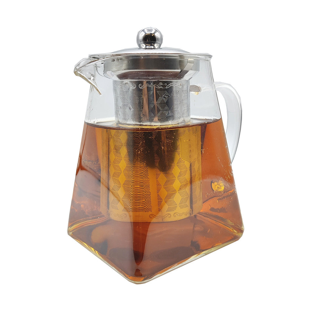 800ml Square Glass teapot with SS Infuser