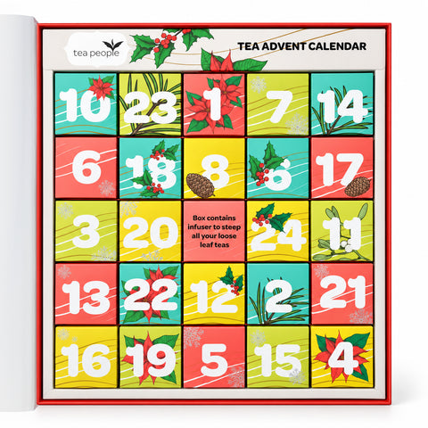 Tea People Advent Calendar - 24 Loose Teas + Infuser