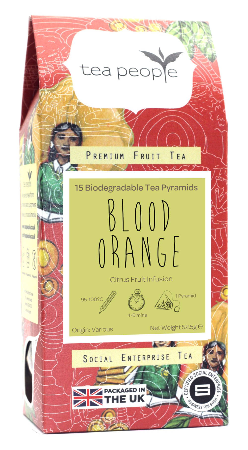 Blood Orange - Fruit Tea Pyramids