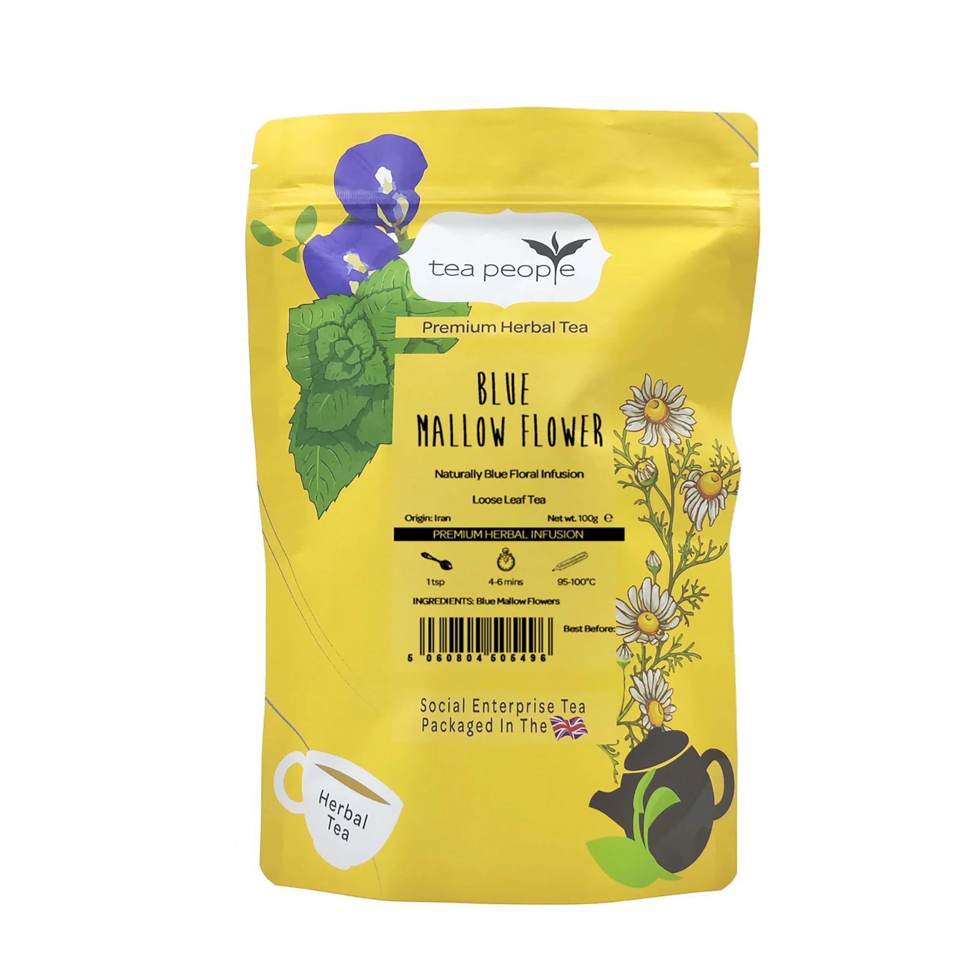 Blue Mallow Flower Loose Herbal Tea – Tea People
