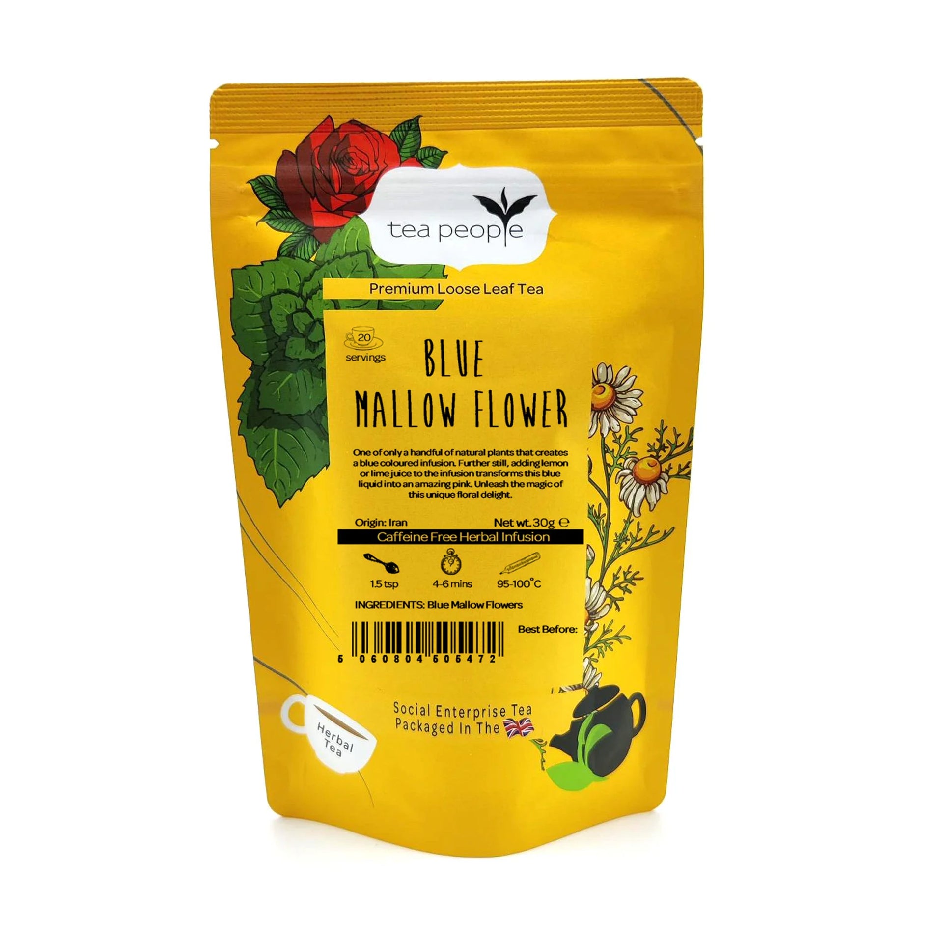 Blue Mallow Flower Loose Herbal Tea – Tea People