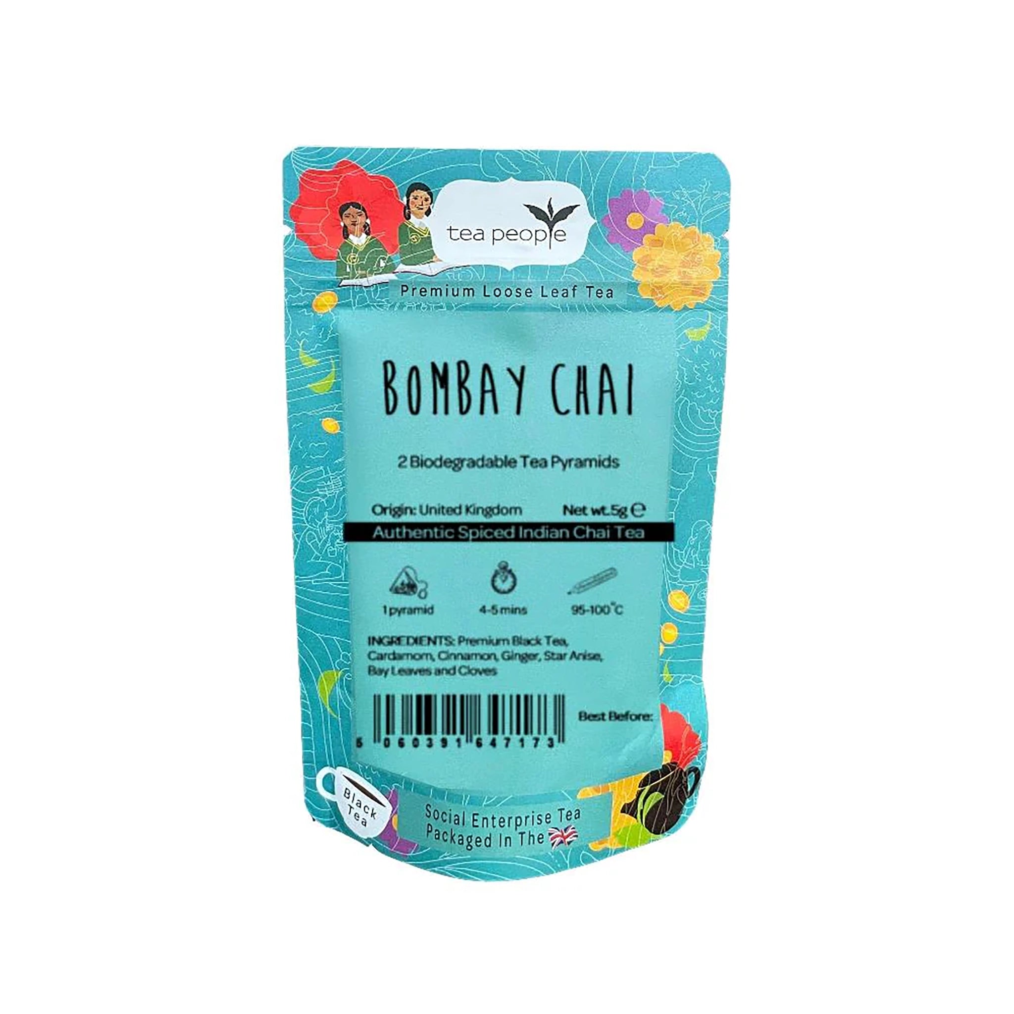Bombay Chai – 2 Black Tea Pyramids Taster