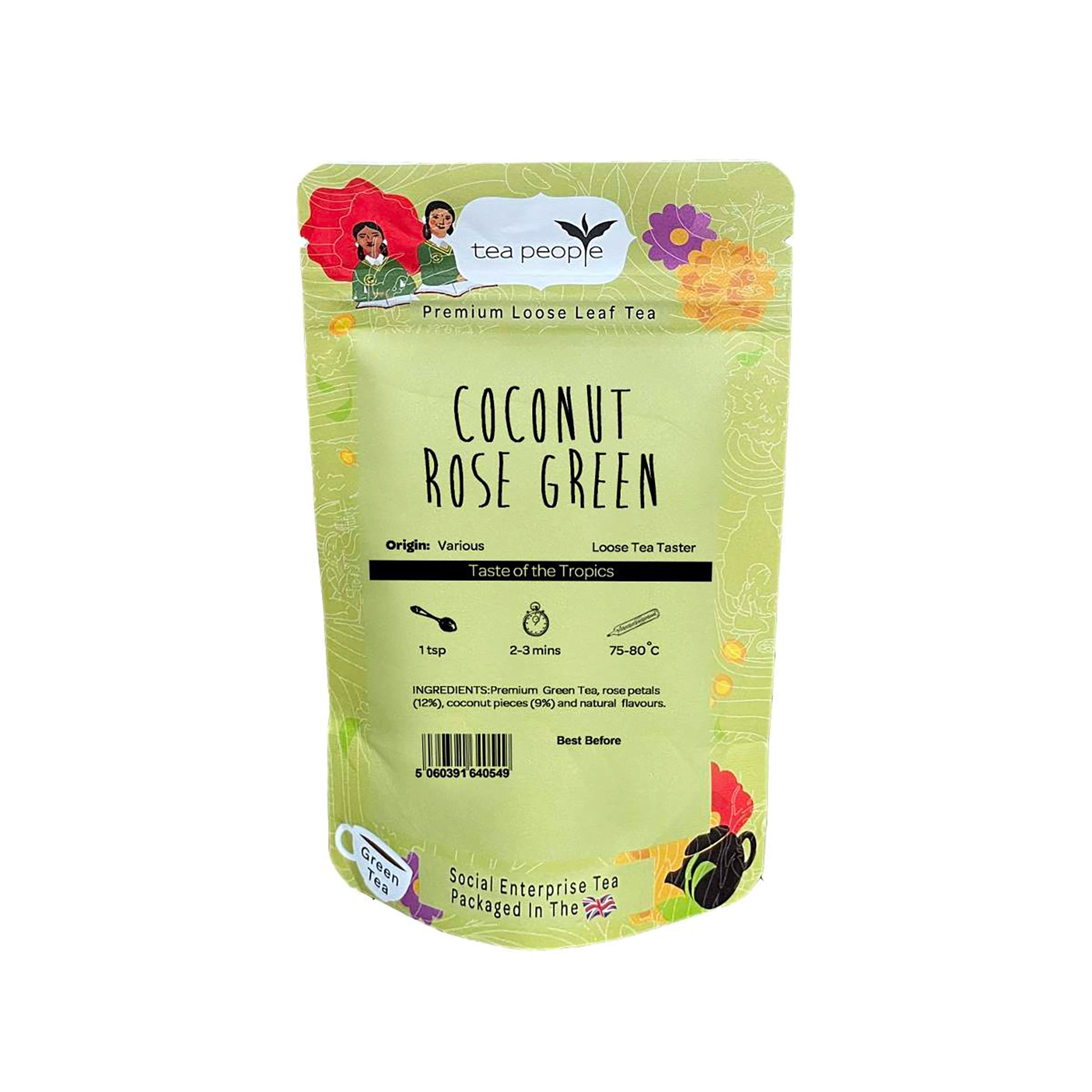 Coconut Rose Green - Loose Green Tea