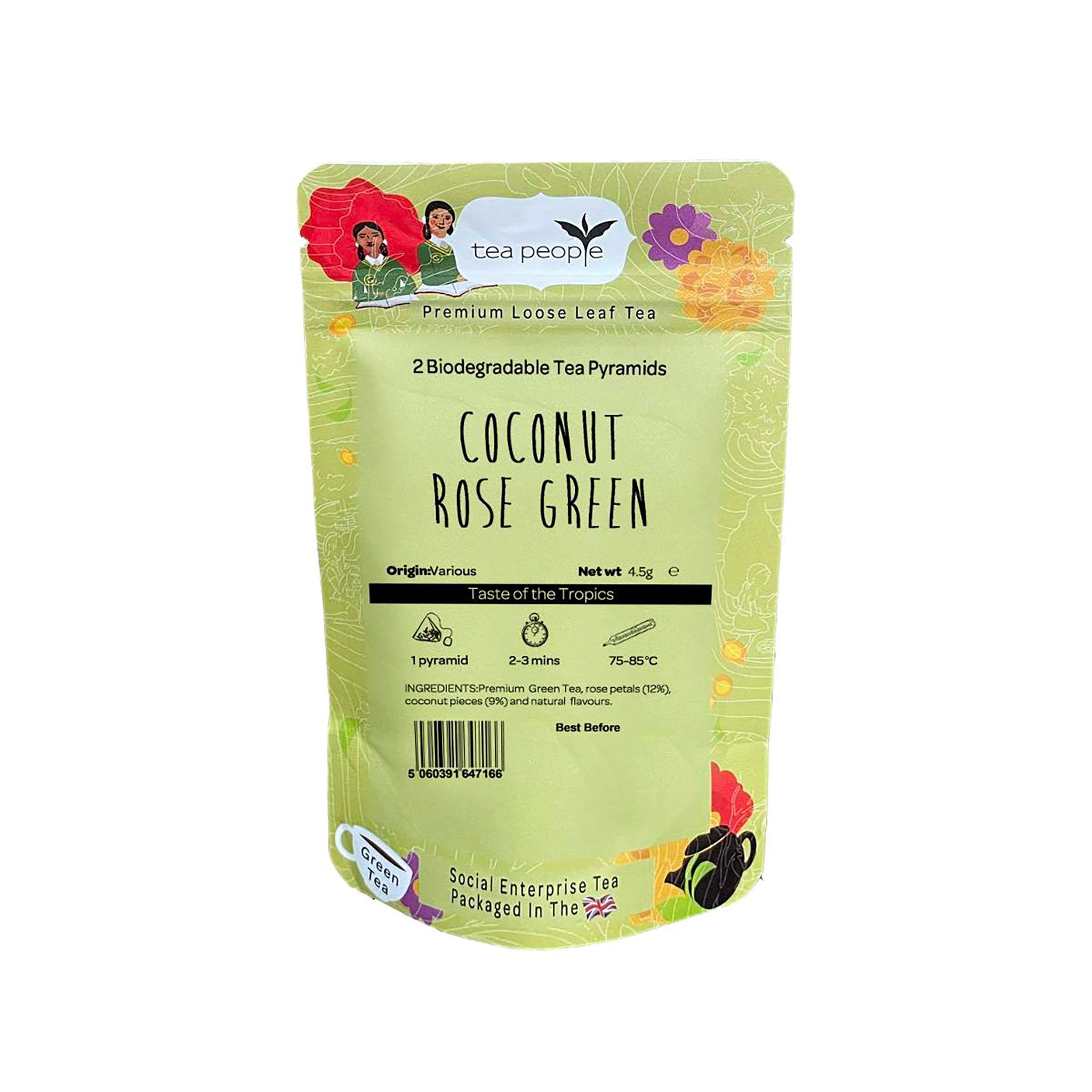 Coconut Rose Green - Tea Pyramids