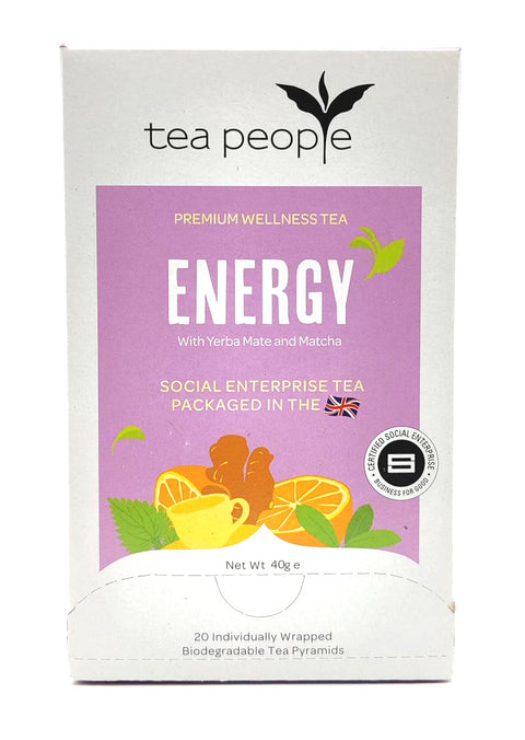 Premium Wellness Energy Tea Bags- Yerba Mate and Matcha