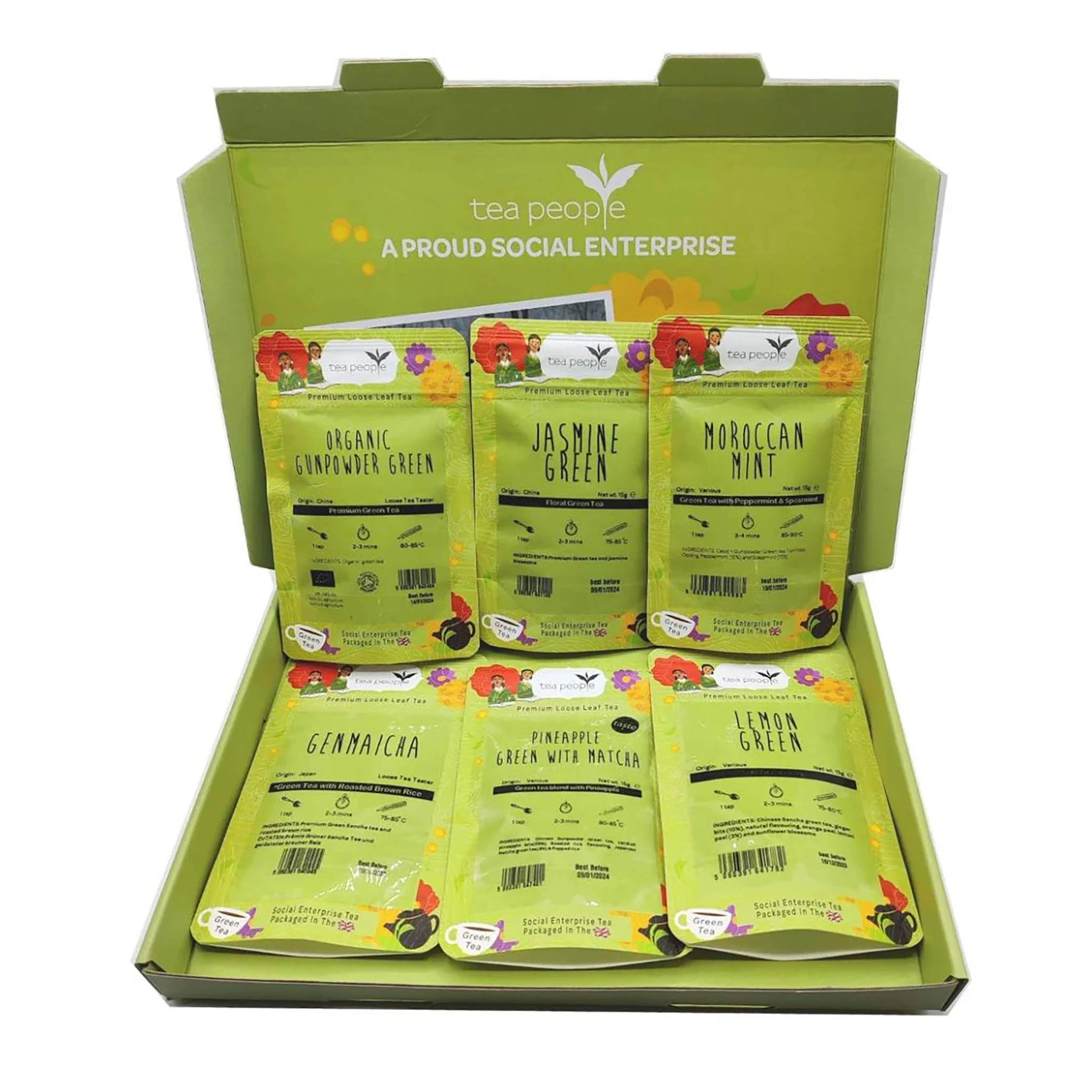 Go Green! - Starter pack of 6 Green teas Loose