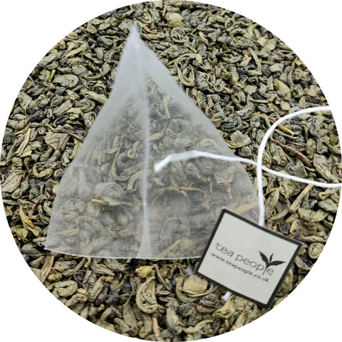 Organic gunpowder green tea from Sri Lanka