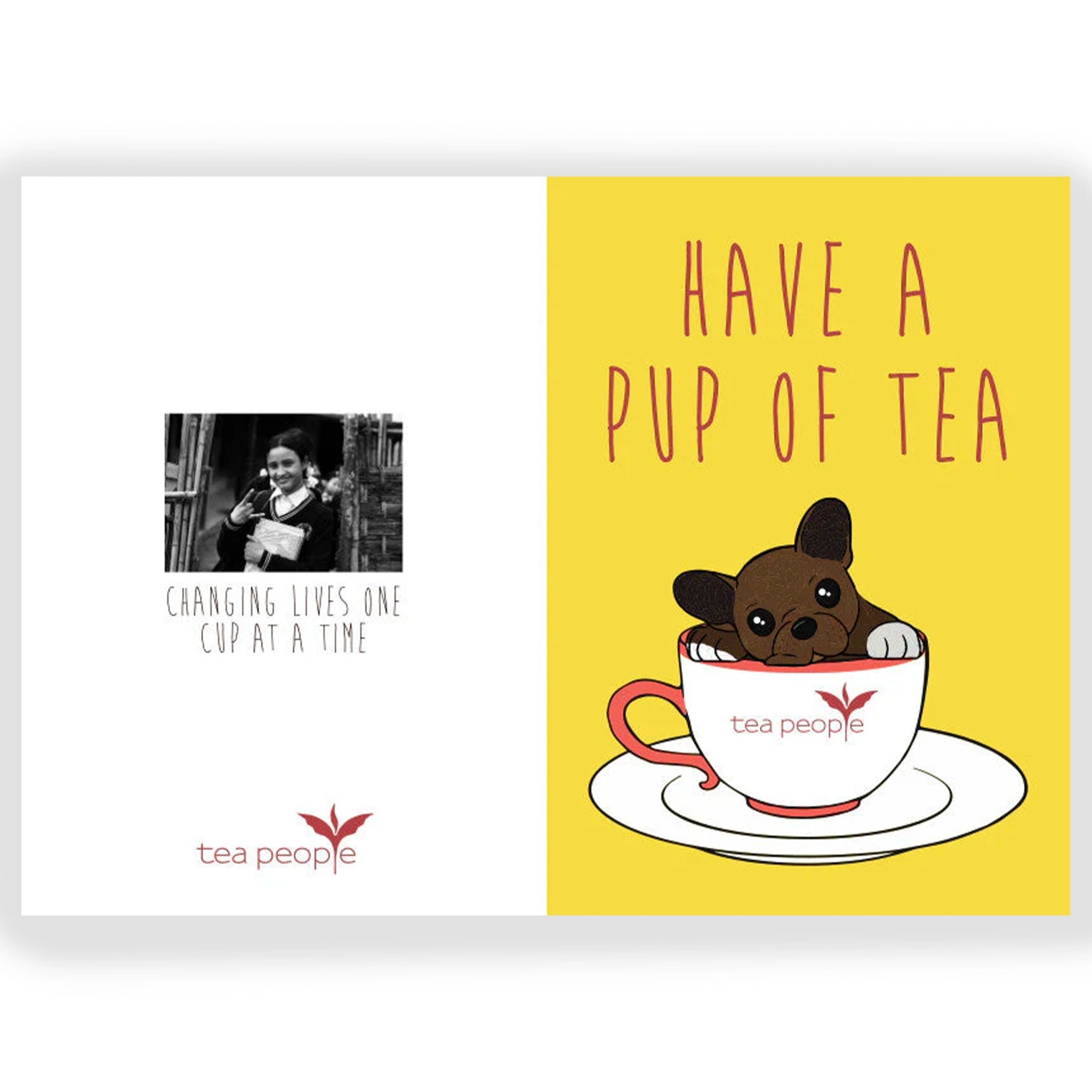 Pup of Tea Greeting Card