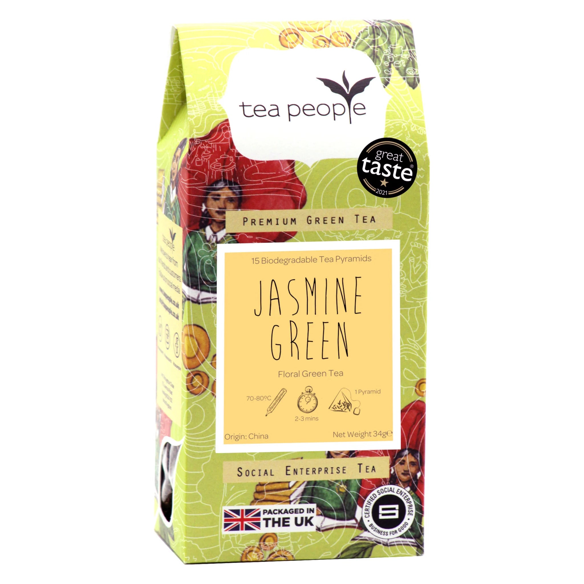 Jasmine Green - Green Tea Pyramids