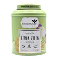 Lemon loose green tea in a stylish tin caddy 