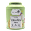 Lemon loose green tea in a stylish tin caddy 