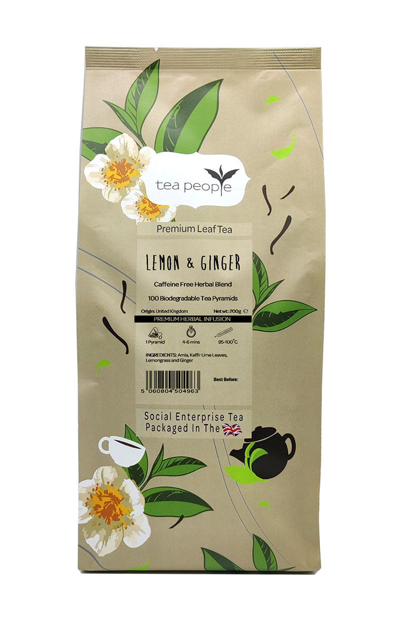 Lemon and Ginger - Herbal Tea Pyramids