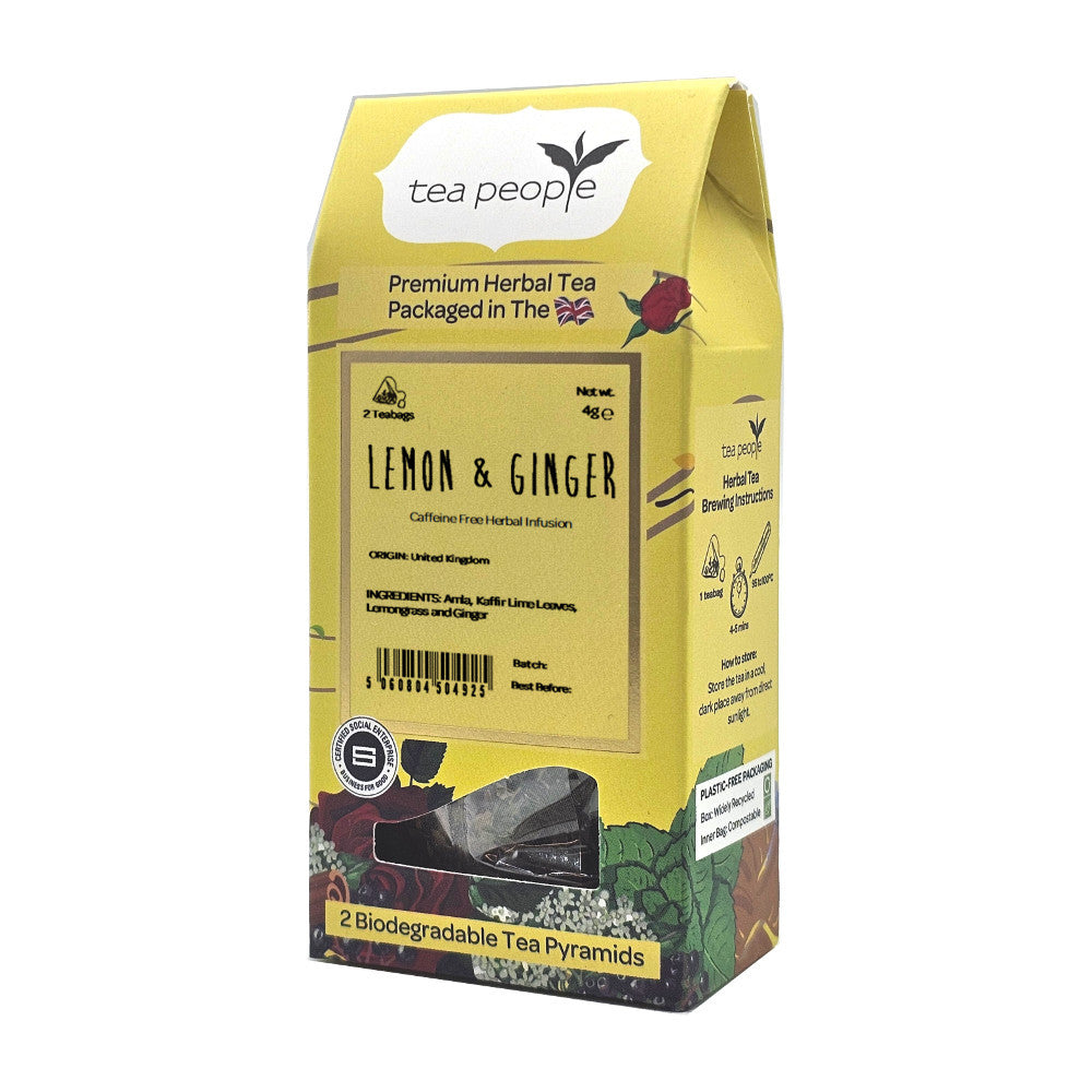 Lemon and Ginger - Herbal Tea Pyramids