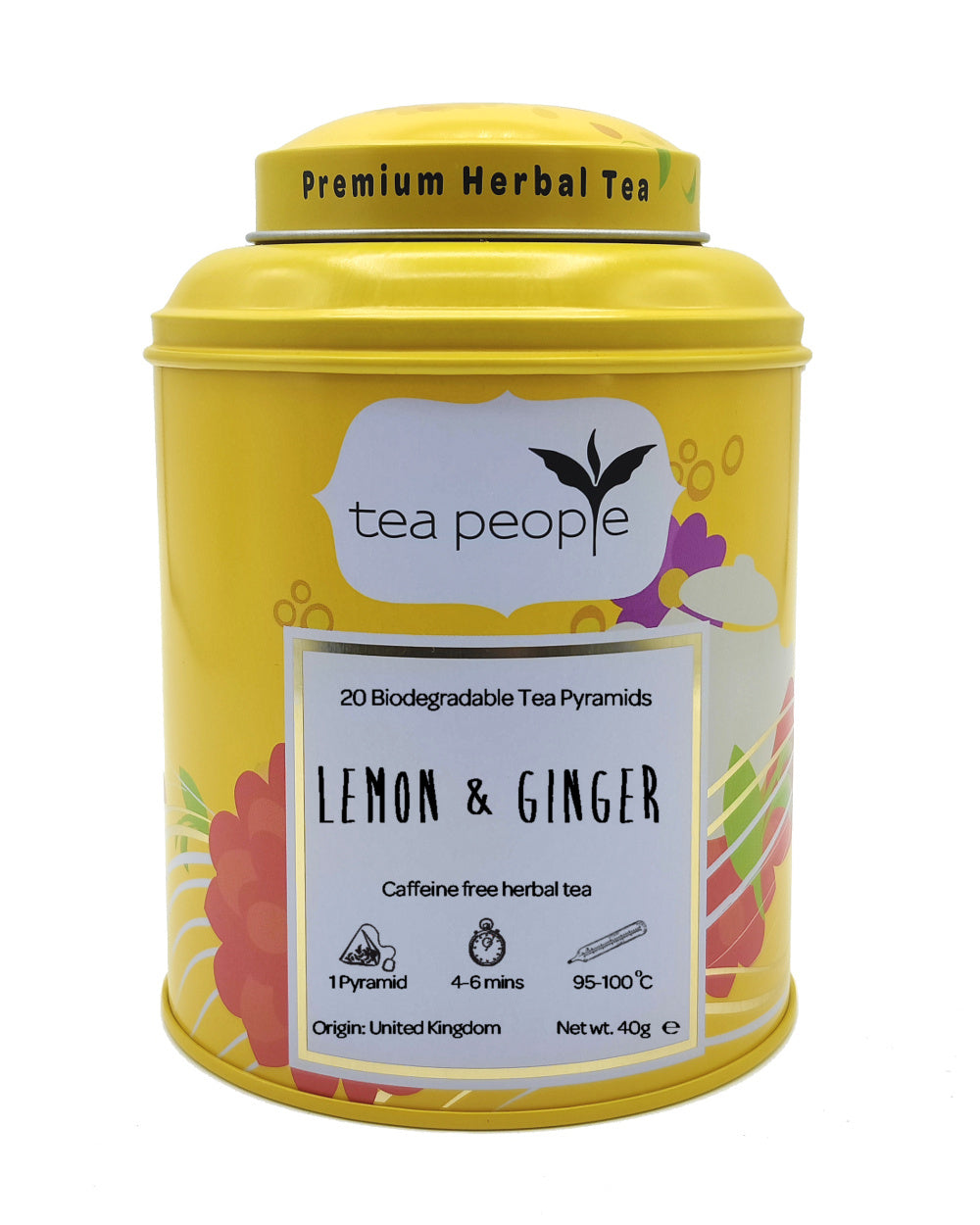 Lemon and Ginger - Herbal Tea Pyramids
