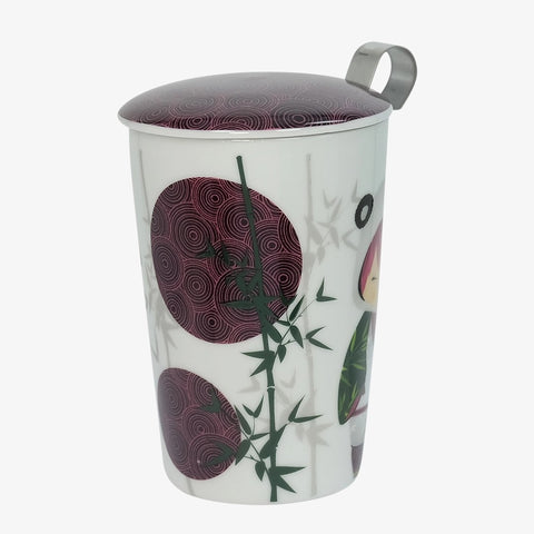 Little panda porcelain tea mug