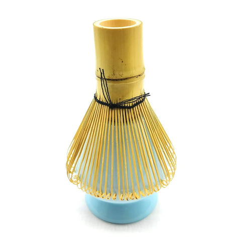 Bamboo whisk with holder for matcha tea