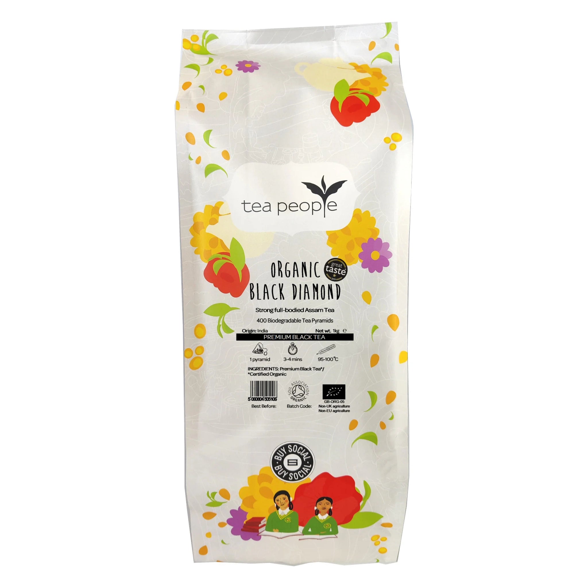 Organic Black Diamond - Black Tea 400 Biodegradable Pyramids