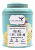 Organic black diamond 20g tea tin pyramids 