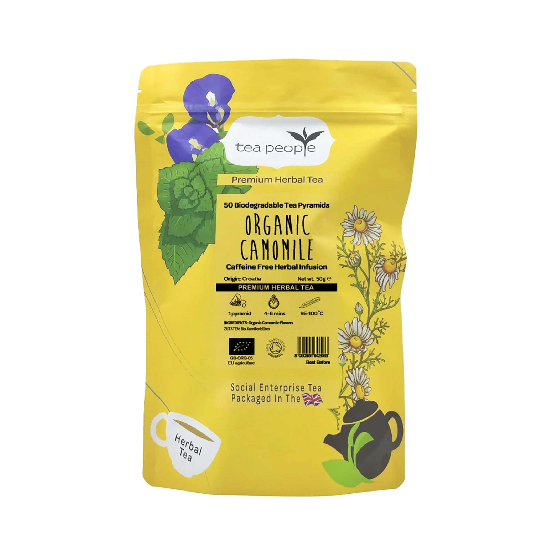 Organic Camomile - Herbal Tea Pyramids