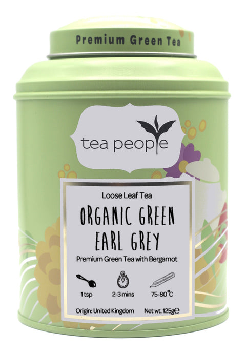 Organic Green Earl Grey Loose Tea, 125g