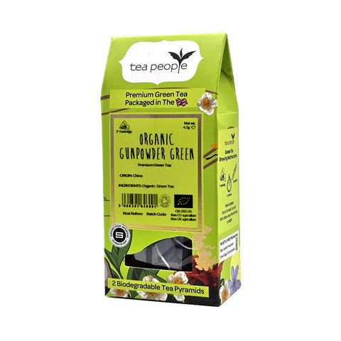 Organic Gunpowder Green - Green Tea Pyramids