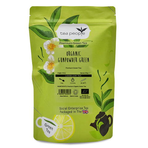 Organic Gunpowder Green - Loose Green Tea