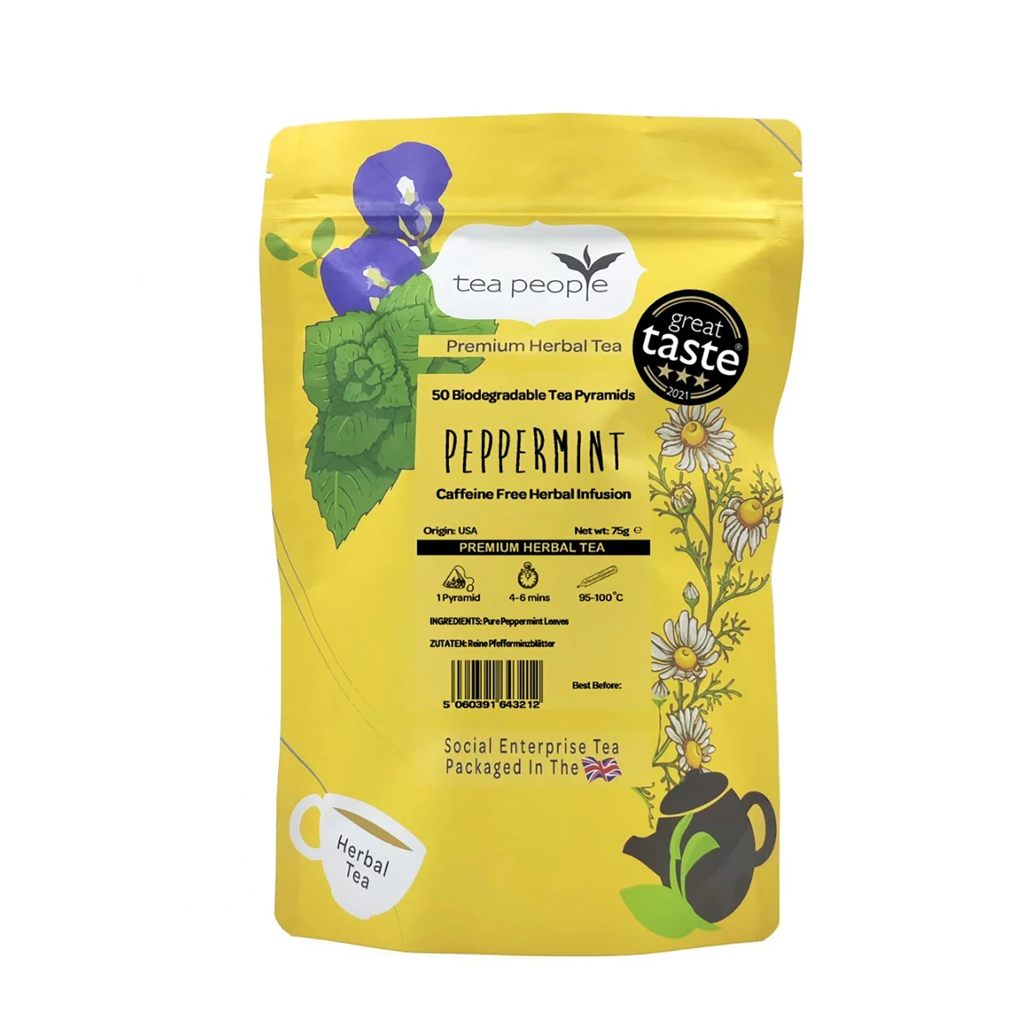 Peppermint Tea - Herbal Tea Pyramids