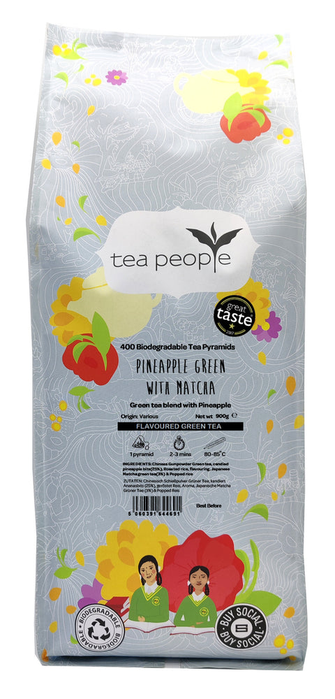 Pineapple green with matcha - Green tea pyramids, 400g