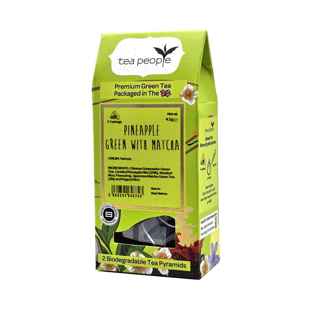 Pineapple Green with Matcha - Green Tea Pyramids