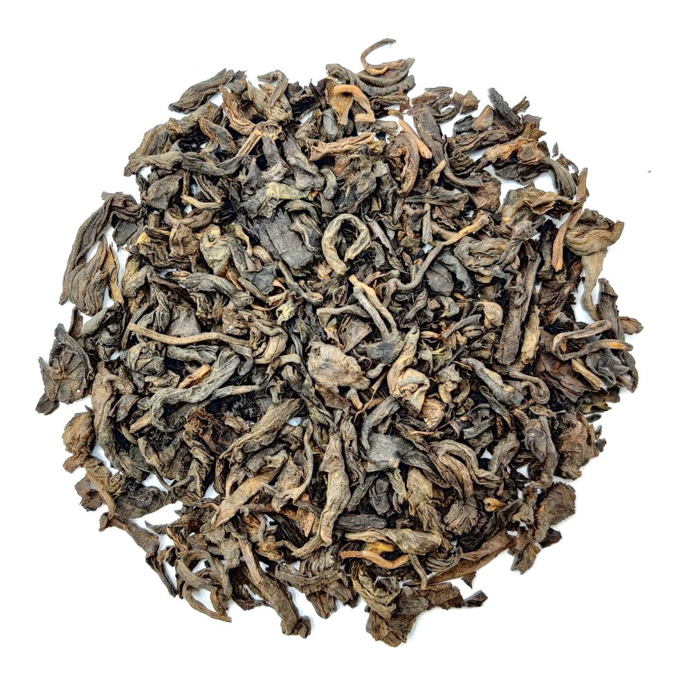 Pu-erh Black Tea is microbially fermented and ripened tea