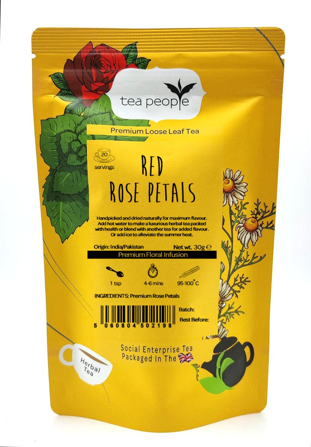 Red Rose Petals - Loose Herbal Tea